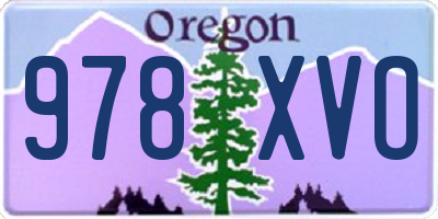 OR license plate 978XVO