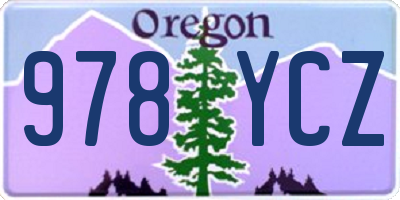 OR license plate 978YCZ