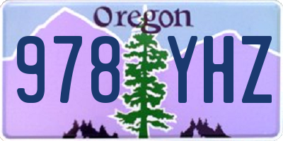 OR license plate 978YHZ
