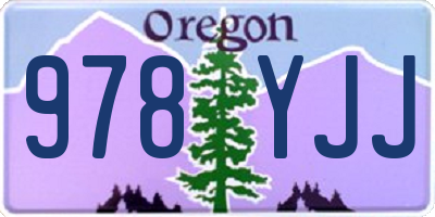 OR license plate 978YJJ