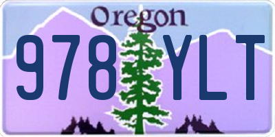 OR license plate 978YLT