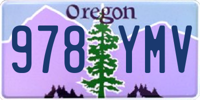 OR license plate 978YMV
