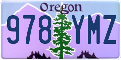 OR license plate 978YMZ
