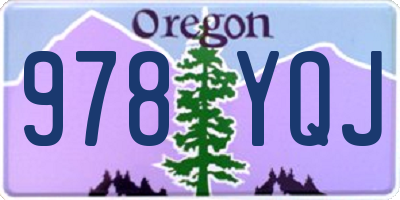 OR license plate 978YQJ