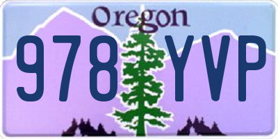 OR license plate 978YVP