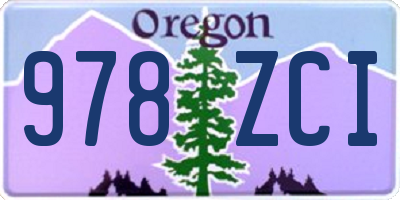 OR license plate 978ZCI