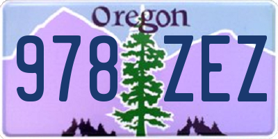 OR license plate 978ZEZ