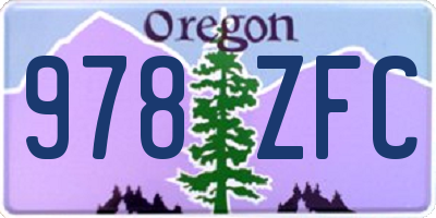 OR license plate 978ZFC