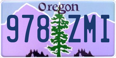 OR license plate 978ZMI