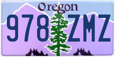 OR license plate 978ZMZ