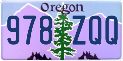 OR license plate 978ZQQ