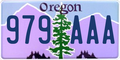 OR license plate 979AAA