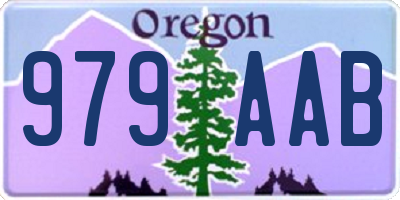 OR license plate 979AAB