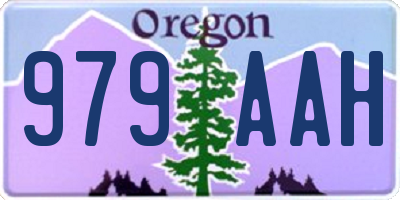 OR license plate 979AAH