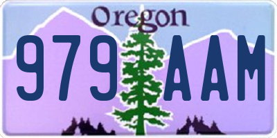 OR license plate 979AAM