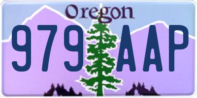 OR license plate 979AAP