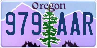 OR license plate 979AAR