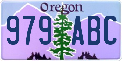 OR license plate 979ABC
