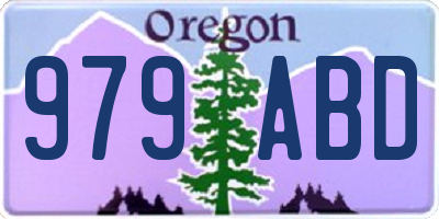 OR license plate 979ABD