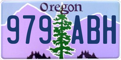 OR license plate 979ABH