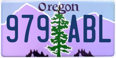OR license plate 979ABL