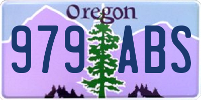 OR license plate 979ABS