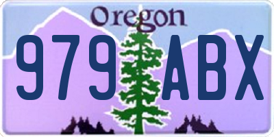 OR license plate 979ABX