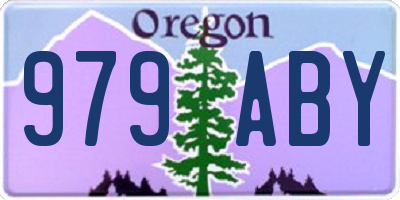 OR license plate 979ABY