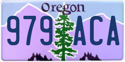 OR license plate 979ACA