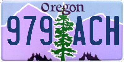 OR license plate 979ACH