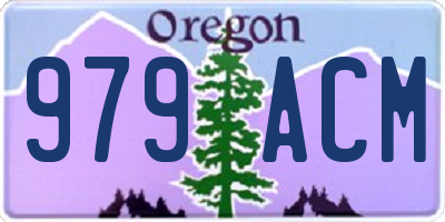 OR license plate 979ACM