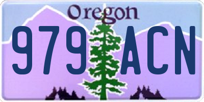 OR license plate 979ACN