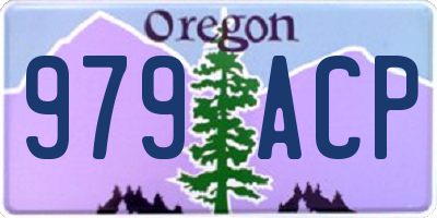 OR license plate 979ACP