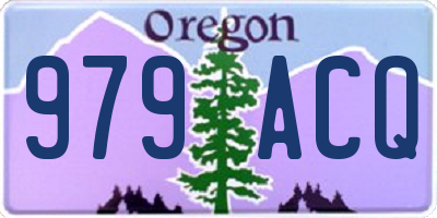 OR license plate 979ACQ