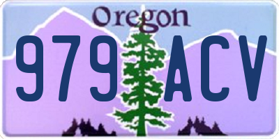 OR license plate 979ACV