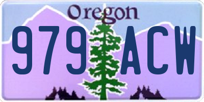 OR license plate 979ACW