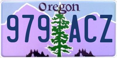 OR license plate 979ACZ