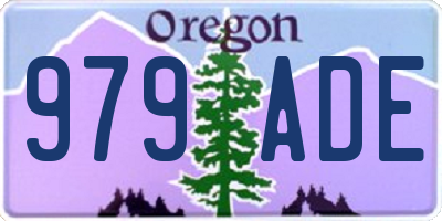 OR license plate 979ADE