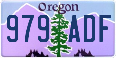 OR license plate 979ADF