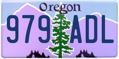 OR license plate 979ADL
