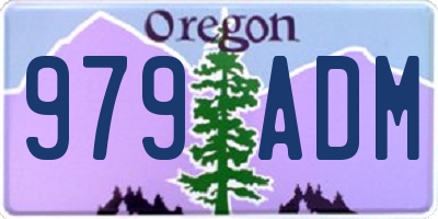 OR license plate 979ADM
