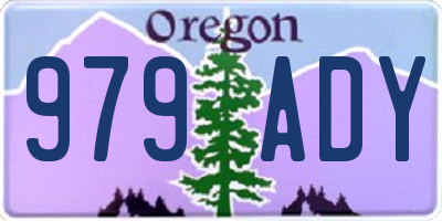 OR license plate 979ADY
