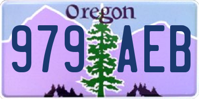 OR license plate 979AEB
