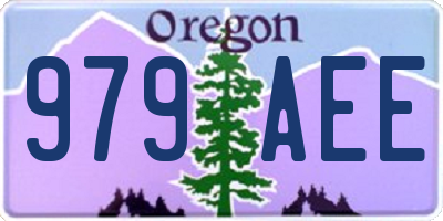 OR license plate 979AEE