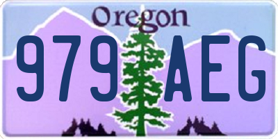 OR license plate 979AEG