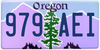 OR license plate 979AEI