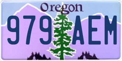 OR license plate 979AEM