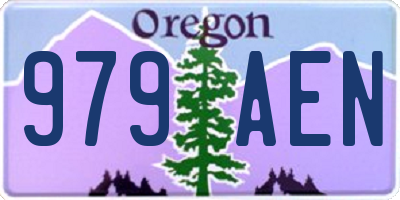 OR license plate 979AEN