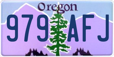 OR license plate 979AFJ