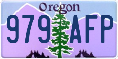 OR license plate 979AFP